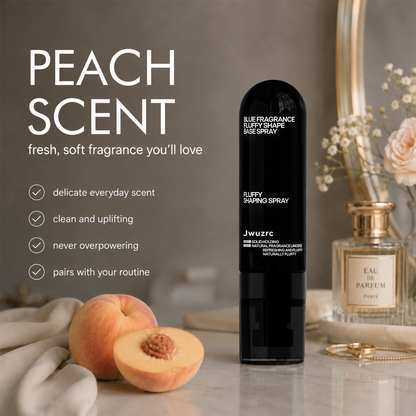 Fluffy Volumizing Hair Shaping Spray, Long‑Lasting Mist with Sweet Peach Fragrance