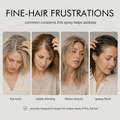 Fluffy Volumizing Hair Shaping Spray, Long‑Lasting Mist with Sweet Peach Fragrance
