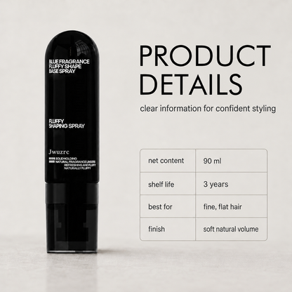 Fluffy Volumizing Hair Shaping Spray, Long‑Lasting Mist with Sweet Peach Fragrance