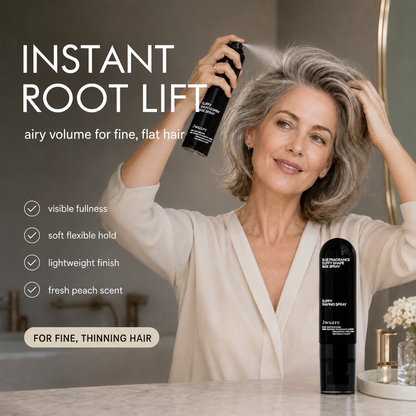 Fluffy Volumizing Hair Shaping Spray, Long‑Lasting Mist with Sweet Peach Fragrance
